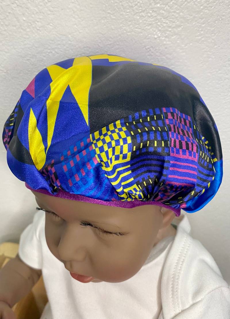 baby satin hair bonnet | Kraddle Kare