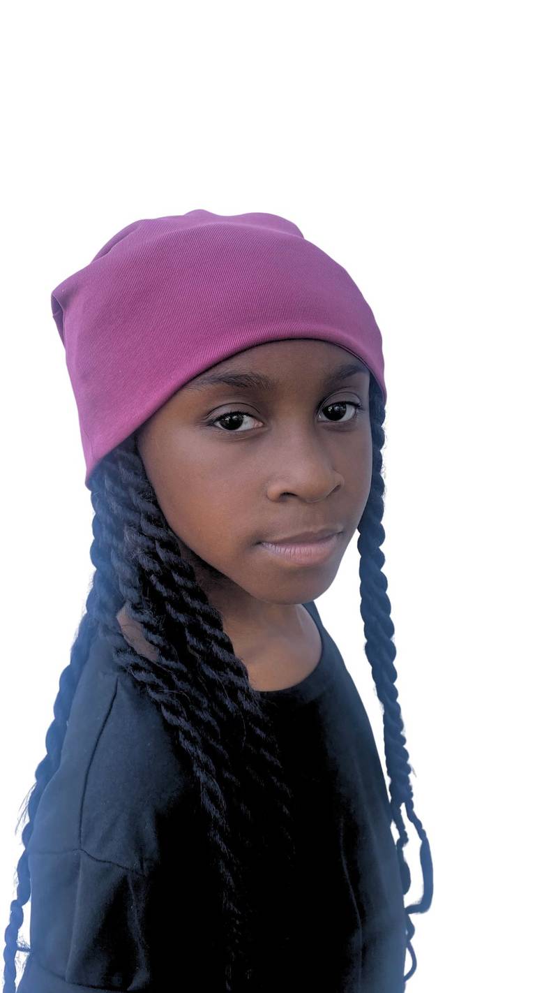 Satin-Lined Jersey Beanies