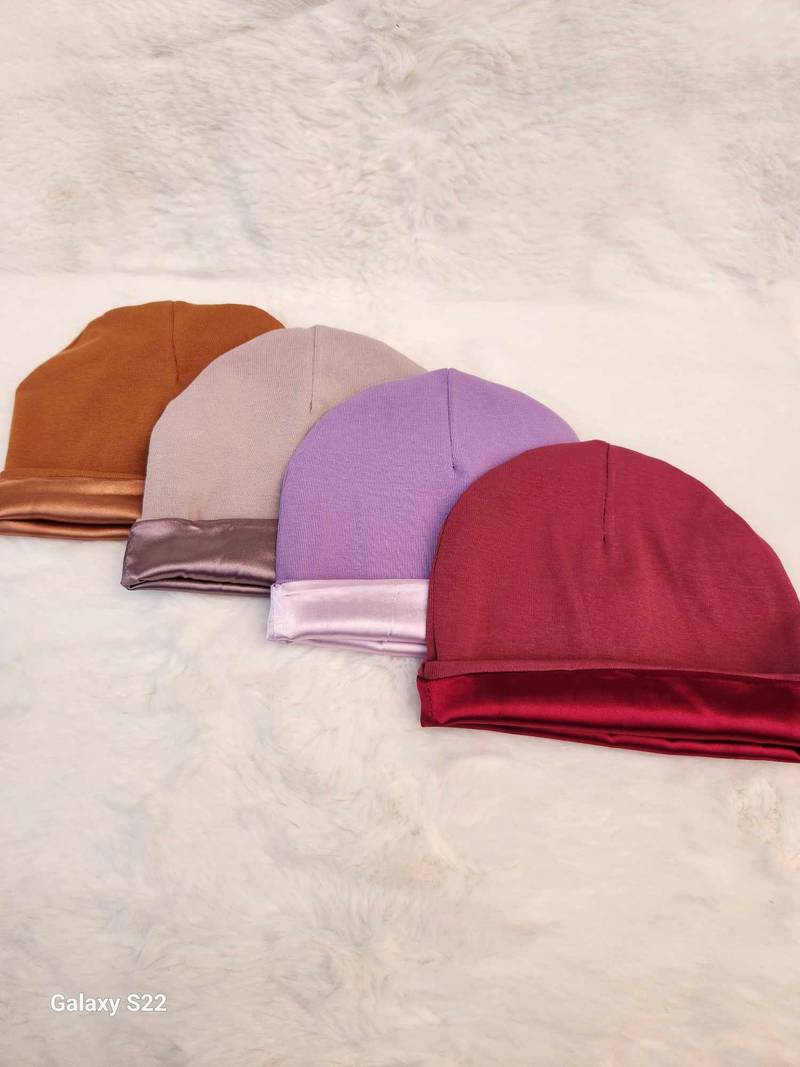 Satin-Lined Jersey Baby Beanies Lightweight - Kraddle Kare, LLC