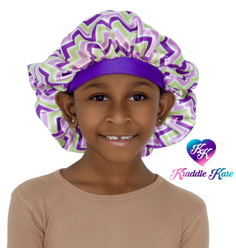 baby satin hair bonnet | Kraddle Kare