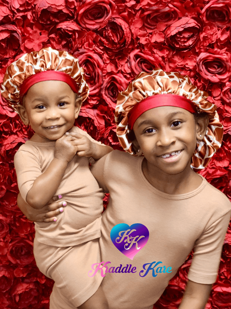 baby satin hair bonnet | Kraddle Kare